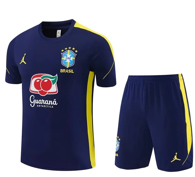 AAA Quality Brazil 26/27 Dark Blue Training Kit Jerseys